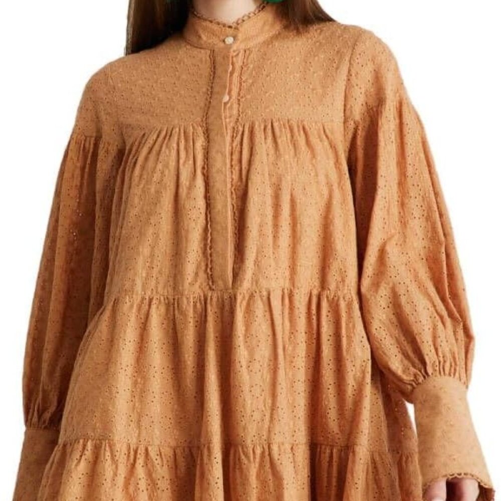 5 For $50🔥 Ruffle Sleeve Tier Tunic Or Dress, Flowy Shift Babydoll